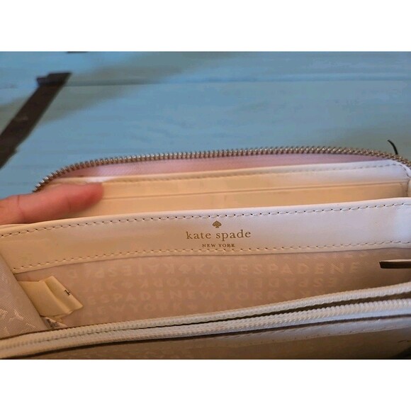 Kate Spade Pink Wallet Zipper, Women Leather Holds Cash Coins Credit Cards 7×3 - Picture 10 of 15